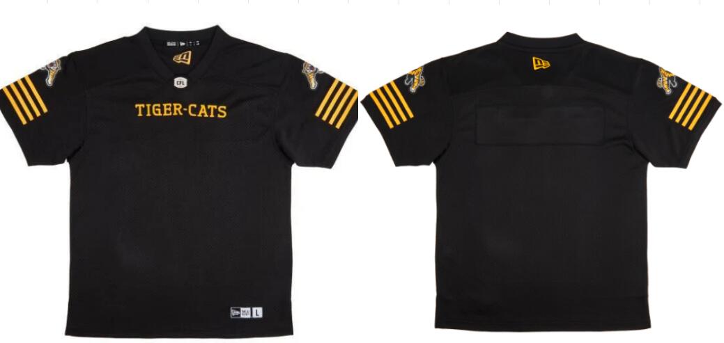 CFL Hamilton tiger cats Blank Black Crested Home Replica Jersey CFL Hamilton tiger cats Blank Black Crested Home Replica Jersey