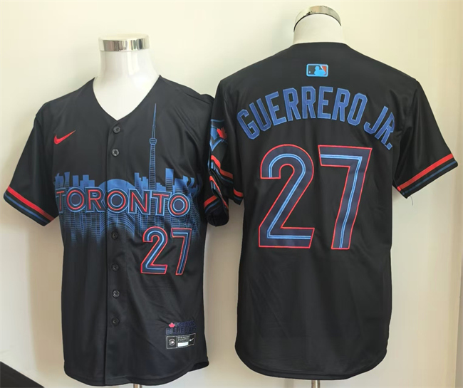 Toronto Blue Jays #27 Vladimir Guerrero Jr. Navy 2024 City Connect Limited Stitched Baseball Jersey  Toronto Blue Jays #27 Vladimir Guerrero Jr. Navy 2024 City Connect Limited Stitched Baseball Jersey