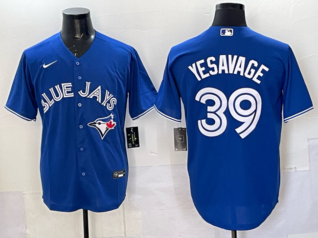 Toronto Blue Jays #39 Trey Yesavage Royal Cool Base Stitched Baseball Jersey  Toronto Blue Jays #39 Trey Yesavage Royal Cool Base Stitched Baseball Jersey