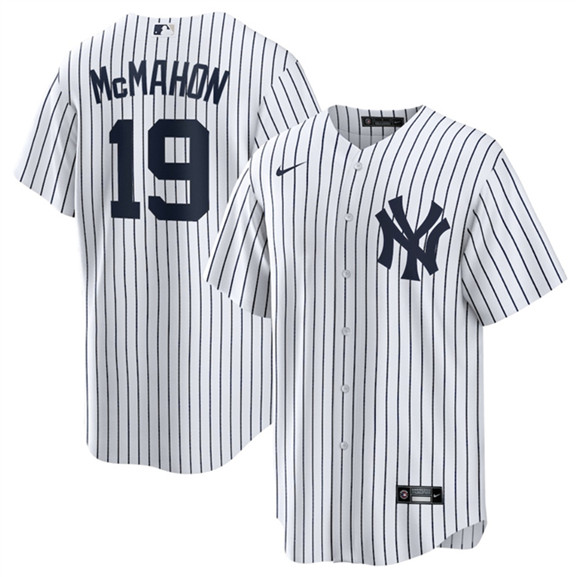 New York Yankees #19 Ryan McMahon White 2025 Cool Base Stitched Baseball Jersey New York Yankees #19 Ryan McMahon White 2025 Cool Base Stitched Baseball Jersey