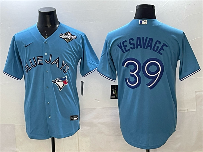 Toronto Blue Jays #39 Trey Yesavage Blue 2025 World Series Home Cool Base Stitched Baseball Jersey Toronto Blue Jays #39 Trey Yesavage Blue 2025 World Series Home Cool Base Stitched Baseball Jersey
