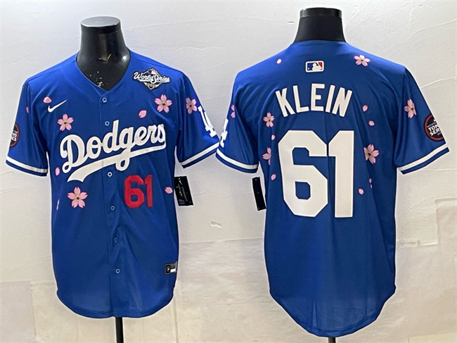 Los Angeles Dodgers #61 Will Klein Royal 2025 World Series Patch Tokyo Series Limited Stitched Baseball Jersey Los Angeles Dodgers #61 Will Klein Royal 2025 World Series Patch Tokyo Series Limited Stitched Baseball Jersey