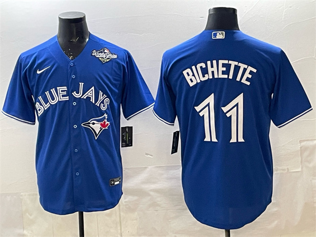 Toronto Blue Jays #11 Bo Bichette Royal 2025 World Series Cool Base Stitched Baseball Jersey Toronto Blue Jays #11 Bo Bichette Royal 2025 World Series Cool Base Stitched Baseball Jersey
