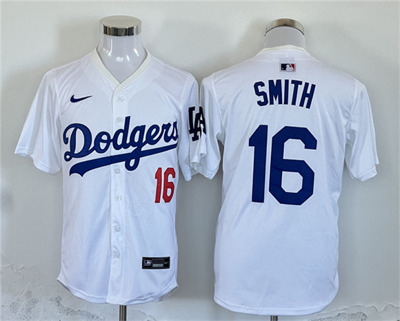 Los Angeles Dodgers #16 Will Smith White Home Limited Stitched Baseball Jersey Los Angeles Dodgers #16 Will Smith White Home Limited Stitched Baseball Jersey