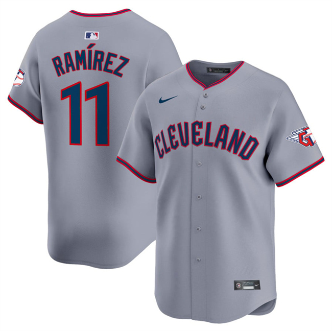 Cleveland Guardians #11 Jose Ramirez Gray 2025 Alternate Limited Stitched Baseball Jersey