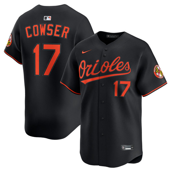 Baltimore Orioles #17 Colton Cowser Black 2025 Alternate Limited Stitched Baseball Jersey Baltimore Orioles #17 Colton Cowser Black 2025 Alternate Limited Stitched Baseball Jersey