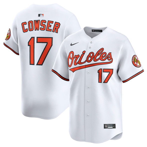 Baltimore Orioles #17 Colton Cowser White 2025 Home Limited Stitched Baseball Jersey Baltimore Orioles #17 Colton Cowser White 2025 Home Limited Stitched Baseball Jersey