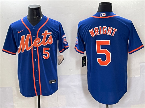 New York Mets #5 David Wright Blue Cool Base Stitched Baseball Jersey New York Mets #5 David Wright Blue Cool Base Stitched Baseball Jersey