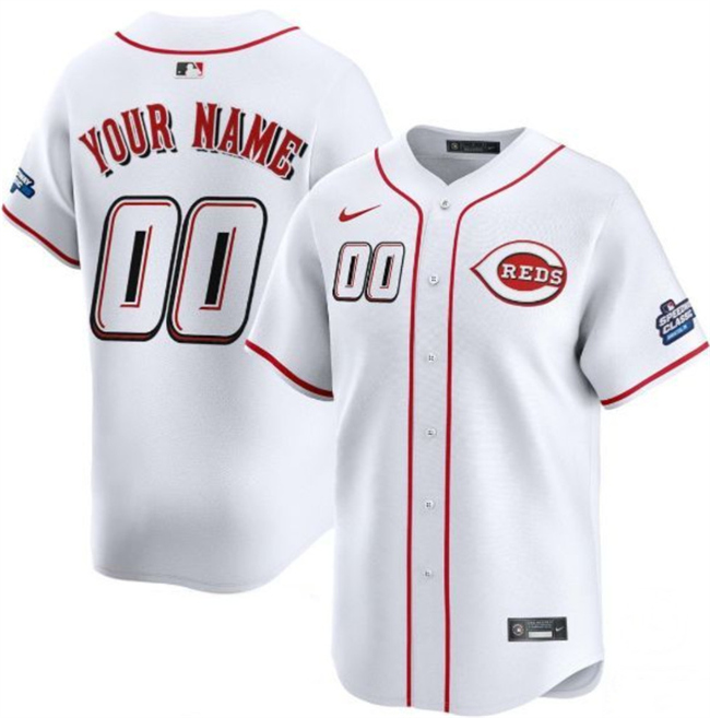 Cincinnati Reds Active Player Custom White 2025 Speedway Classic Home Limited Stitched Baseball Jersey Cincinnati Reds Active Player Custom White 2025 Speedway Classic Home Limited Stitched Baseball Jersey