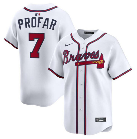 Atlanta Braves #7 Jurickson Profar White 2025 Home Limited Stitched Baseball Jersey Atlanta Braves #7 Jurickson Profar White 2025 Home Limited Stitched Baseball Jersey