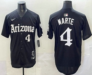 Arizona Diamondbacks #4 Ketel Marte Black Vapor Premier Limited Stitched Baseball Jersey Arizona Diamondbacks #4 Ketel Marte Black Vapor Premier Limited Stitched Baseball Jersey