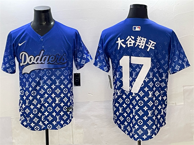 Los Angeles Dodgers #17 ??????? Blue Limited Stitched Baseball Jersey Los Angeles Dodgers #17 ??????? Blue Limited Stitched Baseball Jersey