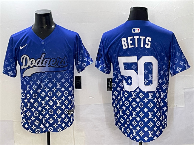 Los Angeles Dodgers #50 Mookie Betts Blue Limited Stitched Baseball Jersey Los Angeles Dodgers #50 Mookie Betts Blue Limited Stitched Baseball Jersey