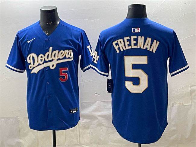 Los Angeles Dodgers #5 Freddie Freeman Royal Limited Stitched Baseball Jersey Los Angeles Dodgers #5 Freddie Freeman Royal Limited Stitched Baseball Jersey