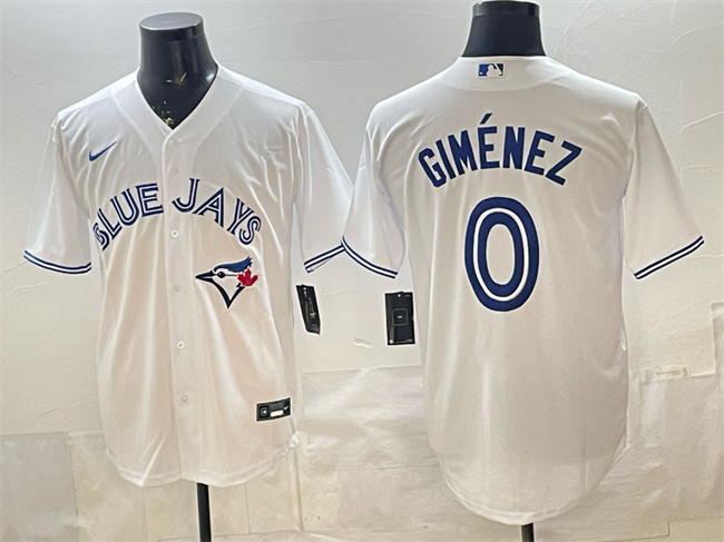 Toronto Blue Jays #0 Andres Gimenez White 2025 Cool Base Stitched Baseball Jersey Toronto Blue Jays #0 Andres Gimenez White 2025 Cool Base Stitched Baseball Jersey