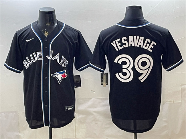 Toronto Blue Jays #39 Trey Yesavage 2026 Fashion Replica Black Out Stitched Baseball Jersey Toronto Blue Jays #39 Trey Yesavage 2026 Fashion Replica Black Out Stitched Baseball Jersey