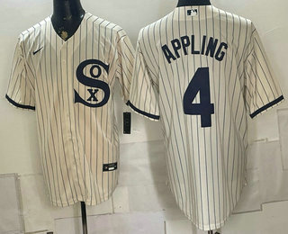 Chicago White Sox #4 Luke Appling Cream Player Name 2021 Field of Dreams Authentic Jersey Chicago White Sox #4 Luke Appling Cream Player Name 2021 Field of Dreams Authentic Jersey