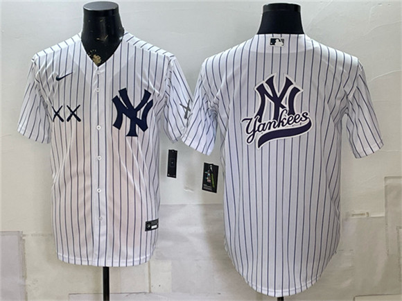 New York Yankees x KAWS Team Big Logo White Stadium Stitched Baseball Jersey New York Yankees x KAWS Team Big Logo White Stadium Stitched Baseball Jersey