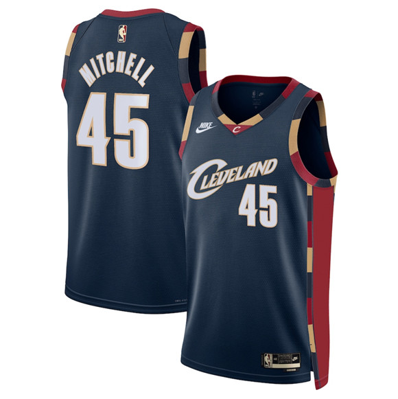 Cleveland Cavaliers #45 Donovan Mitchell Donovan Mitchell Navy 2025 Classic Edition Stitched Jersey Cleveland Cavaliers #45 Donovan Mitchell Donovan Mitchell Navy 2025 Classic Edition Stitched Jersey