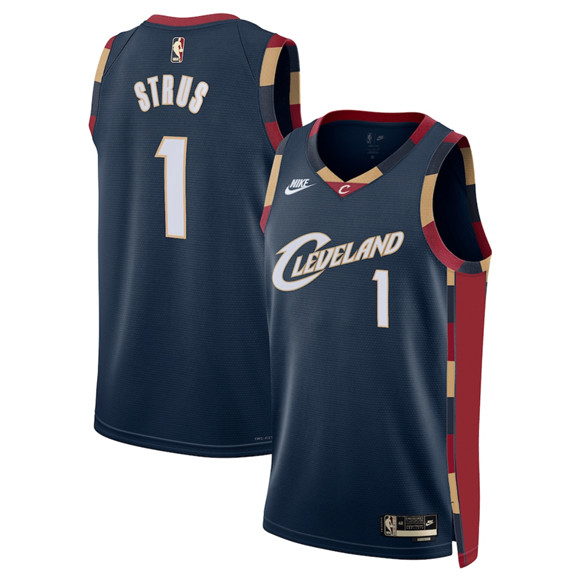Cleveland Cavaliers #1 Max Strus Navy 2025 Classic Edition Stitched Jersey Cleveland Cavaliers #1 Max Strus Navy 2025 Classic Edition Stitched Jersey