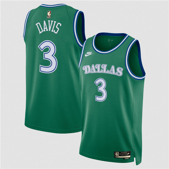 Dallas Mavericks #3 Anthony Davis Green 2025 Classic Edition Stitched Basketball Jersey Dallas Mavericks #3 Anthony Davis Green 2025 Classic Edition Stitched Basketball Jersey