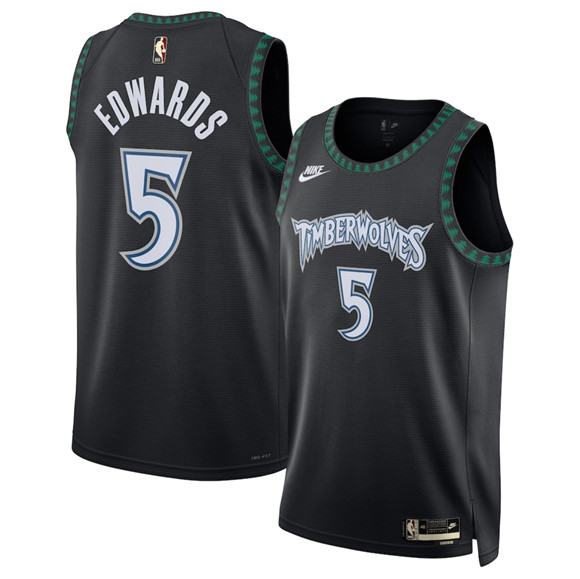 Minnesota Timberwolves #5 Anthony Edwards Anthony Edwards Black 2025 Classic Edition Stitched Jersey Minnesota Timberwolves #5 Anthony Edwards Anthony Edwards Black 2025 Classic Edition Stitched Jersey