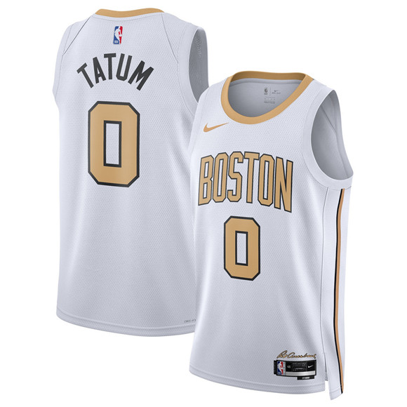 Boston Celtics #0 Jayson Tatum White 2025-26 City Edition Swingman Stitched Basketball Jersey Boston Celtics #0 Jayson Tatum White 2025-26 City Edition Swingman Stitched Basketball Jersey
