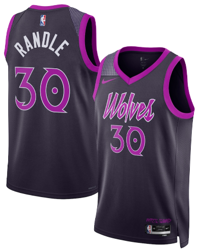 Minnesota Timberwolves #30 Julius Randle Purple 2025-26 City Edition Stitched Basketball Jersey Minnesota Timberwolves #30 Julius Randle Purple 2025-26 City Edition Stitched Basketball Jersey
