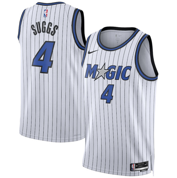 Orlando Magic #4 Jalen Suggs White 2025 Association Edition Stitched Basketball Jersey Orlando Magic #4 Jalen Suggs White 2025 Association Edition Stitched Basketball Jersey