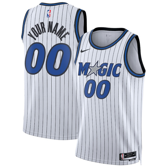 Orlando Magic Active Player Custom White 2025 Association Edition Stitched Basketball Jersey Orlando Magic Active Player Custom White 2025 Association Edition Stitched Basketball Jersey