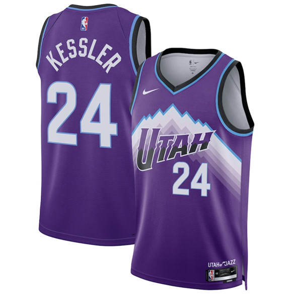 Utah Jazz #24 Walker Kessler Purple 2025 Icon Edition Stitched Basketball Jersey Utah Jazz #24 Walker Kessler Purple 2025 Icon Edition Stitched Basketball Jersey