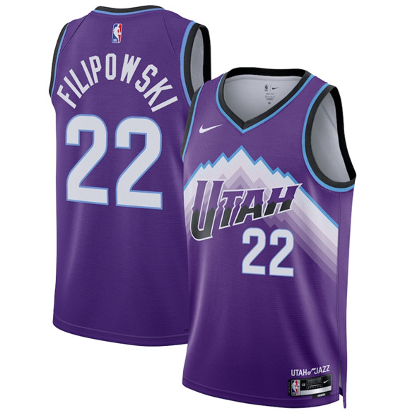 Utah Jazz #22 Kyle Filipowski Purple 2025 Icon Edition Stitched Basketball Jersey Utah Jazz #22 Kyle Filipowski Purple 2025 Icon Edition Stitched Basketball Jersey