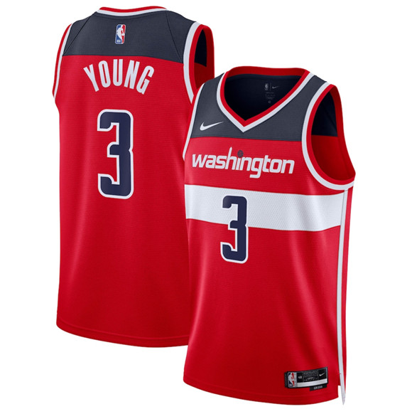 Washington Wizards #3 CJ McCollum Red Icon Edition Stitched Basketball Jersey Washington Wizards #3 CJ McCollum Red Icon Edition Stitched Basketball Jersey