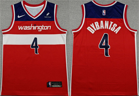 Washington Wizards #4 AJ Dybantsa Red 2026 Draft Icon Edition Stitched Jersey Washington Wizards #4 AJ Dybantsa Red 2026 Draft Icon Edition Stitched Jersey