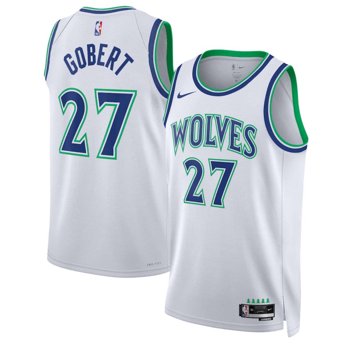 Minnesota Timberwolves #27 Rudy Gobert White 2026-27 Association Swingman Edition Stitched Basketball Jersey Minnesota Timberwolves #27 Rudy Gobert White 2026-27 Association Swingman Edition Stitched Basketball Jersey
