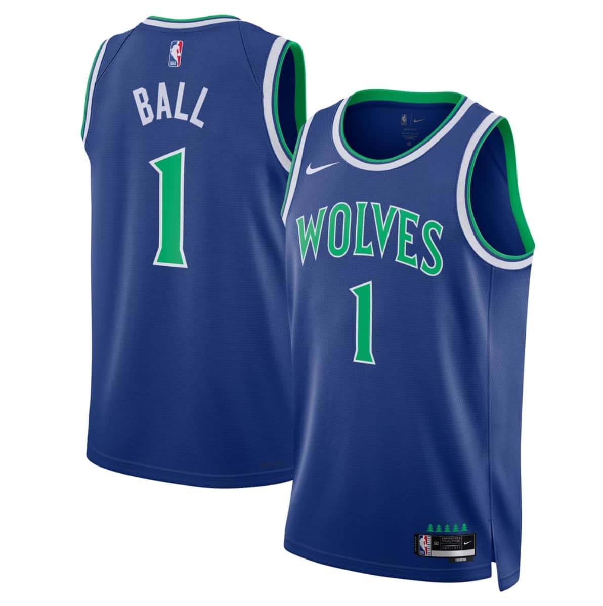 Minnesota Timberwolves #1 LaMelo Ball Blue 2026-27 Icon Swingman Edition Stitched Basketball Jersey Minnesota Timberwolves #1 LaMelo Ball Blue 2026-27 Icon Swingman Edition Stitched Basketball Jersey