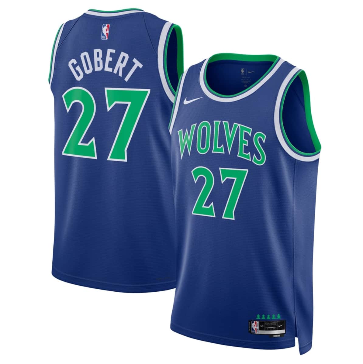 Minnesota Timberwolves #27 Rudy Gobert Blue 2026-27 Icon Swingman Edition Stitched Basketball Jersey Minnesota Timberwolves #27 Rudy Gobert Blue 2026-27 Icon Swingman Edition Stitched Basketball Jersey