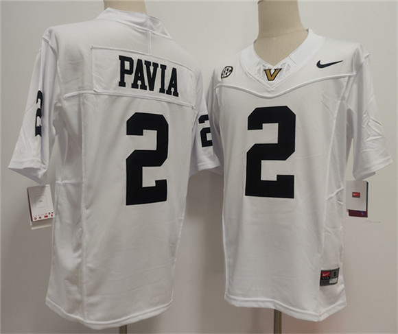 Vanderbilt Commodores #2 Diego Pavia White 2024 F.U.S.E. Vapor Limited Stitched Football Jersey Vanderbilt Commodores #2 Diego Pavia White 2024 F.U.S.E. Vapor Limited Stitched Football Jersey