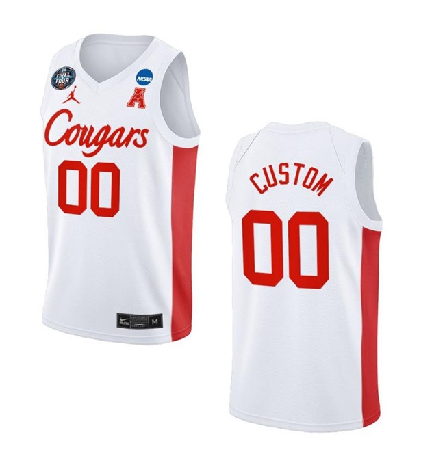 Houston Cougars Active Player Custom White Final Four Classic Stitched Jersey Houston Cougars Active Player Custom White Final Four Classic Stitched Jersey