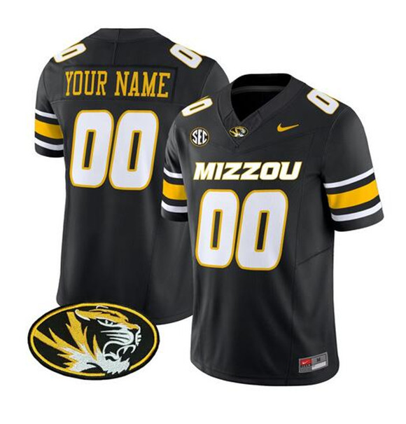 Missouri Tigers ACTIVE PLAYER Custom Black F.U.S.E. Vapor Limited Stitched Football Stitched Jersey Missouri Tigers ACTIVE PLAYER Custom Black F.U.S.E. Vapor Limited Stitched Football Stitched Jersey