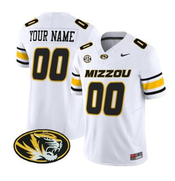 Missouri Tigers ACTIVE PLAYER Custom White F.U.S.E. Vapor Limited Stitched Football Stitched Jersey Missouri Tigers ACTIVE PLAYER Custom White F.U.S.E. Vapor Limited Stitched Football Stitched Jersey