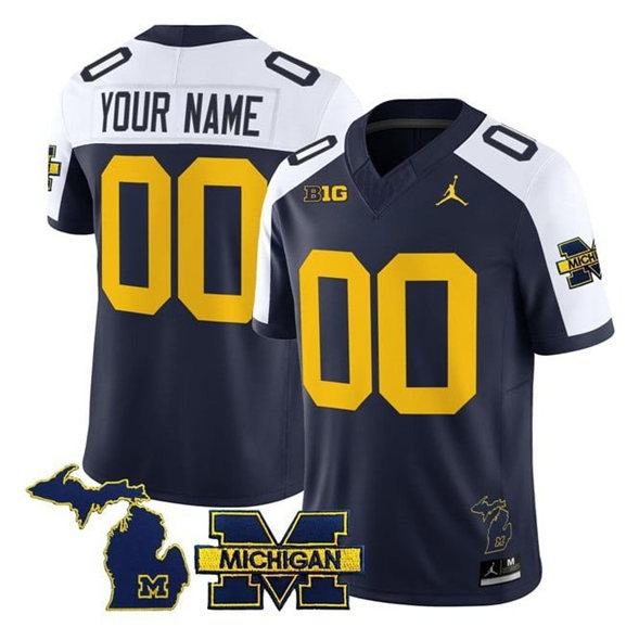 Michigan Wolverines ACTIVE PLAYER Custom Navy Alternate F.U.S.E. 2025 Vapor Stitched Football Jersey Michigan Wolverines ACTIVE PLAYER Custom Navy Alternate F.U.S.E. 2025 Vapor Stitched Football Jersey