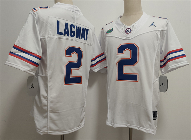 Florida Gators #2 DJ Lagway White F.U.S.E. Stitched Jersey Florida Gators #2 DJ Lagway White F.U.S.E. Stitched Jersey