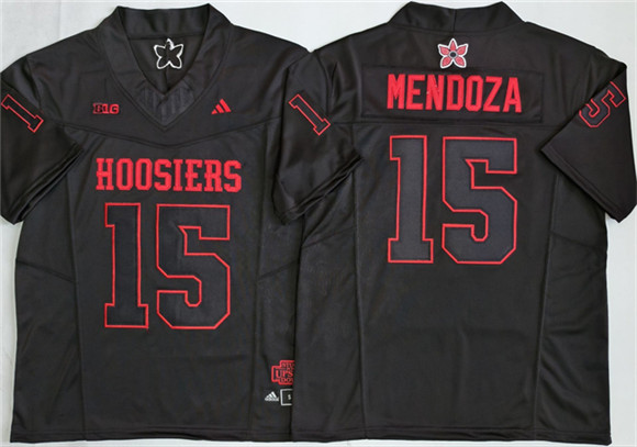 Indiana Hoosiers #15 Fernando Mendoza Black F.U.S.E. Stitched Jersey Indiana Hoosiers #15 Fernando Mendoza Black F.U.S.E. Stitched Jersey
