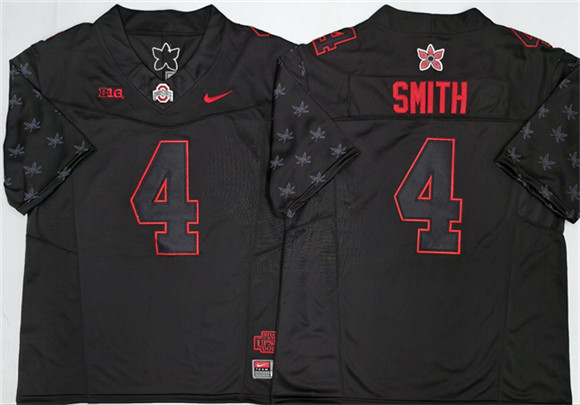 Ohio State Buckeyes #4 Jeremiah Smith Black 2025 F.U.S.E. Limited Stitched Jersey Ohio State Buckeyes #4 Jeremiah Smith Black 2025 F.U.S.E. Limited Stitched Jersey