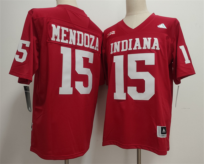 Indiana Hoosiers #15 Fernando Mendoza Red 2026 Stitched Basketball Jersey Indiana Hoosiers #15 Fernando Mendoza Red 2026 Stitched Basketball Jersey
