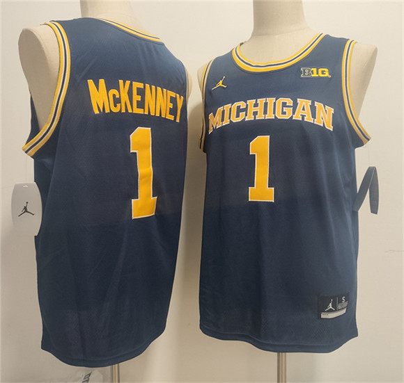 Michigan Wolverines #1 Trey McKenney Navy 2026 Vapor Limited Stitched Football Jersey Michigan Wolverines #1 Trey McKenney Navy 2026 Vapor Limited Stitched Football Jersey