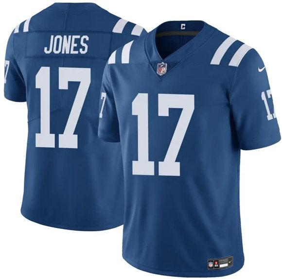Indianapolis Colts #17 Daniel Jones Blue Vapor Limited Football Stitched Jersey  Indianapolis Colts #17 Daniel Jones Blue Vapor Limited Football Stitched Jersey