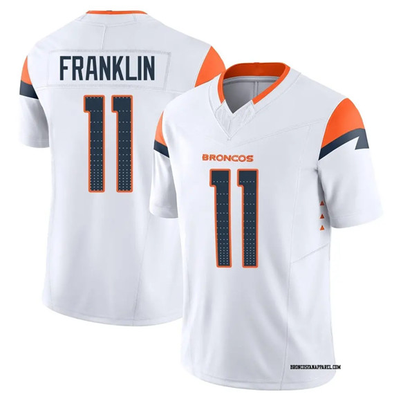 Denver Broncos #11 Troy Franklin White 2025 F.U.S.E. Vapor Limited Football Stitched Jersey Denver Broncos #11 Troy Franklin White 2025 F.U.S.E. Vapor Limited Football Stitched Jersey