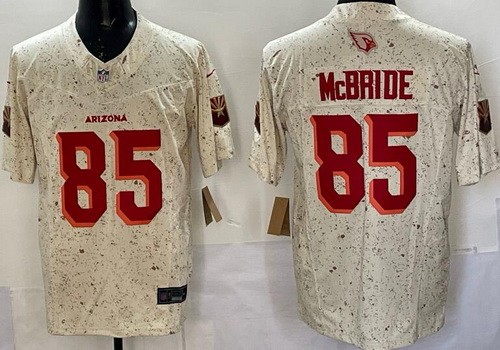 Arizona Cardinals #85 Trey McBride Limited Cream Rivalries FUSE Vapor Jersey Arizona Cardinals #85 Trey McBride Limited Cream Rivalries FUSE Vapor Jersey